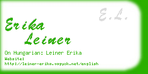 erika leiner business card